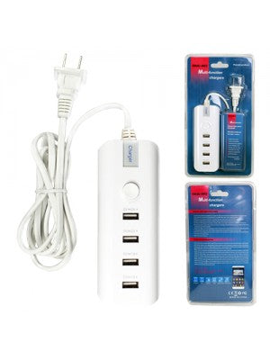 Multi-Port USB Wall Charger Extension-4-Ports