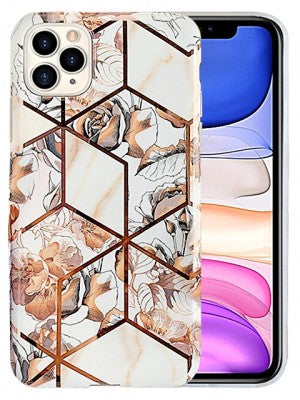 Apple IPhone 11 PRO -Plating Flower Silicone Cases