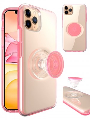 Apple IPhone 11 PRO-Clear Soft TPU Case w/Kickstand