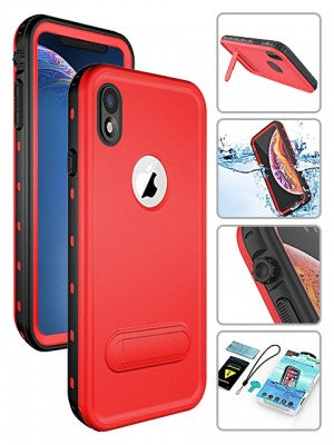Apple IPhone XR Red Pepper Waterproof Case W/Kickstand