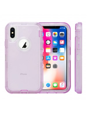 Apple IPhone X/Xs Heavy Duty Full Protection Transparent Case-Solid