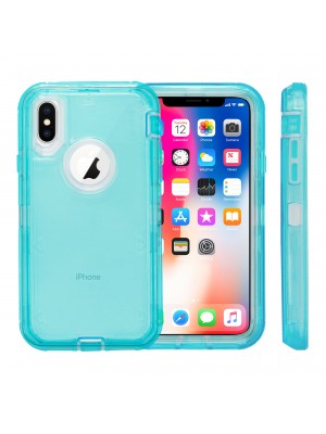 Apple IPhone X/Xs Heavy Duty Full Protection Transparent Case-Solid