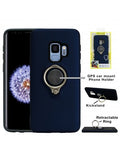Samsung-Galaxy S9-Magnetic Car Mount Case w/Kickstand Ring
