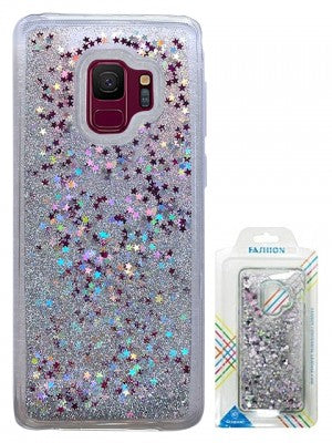 Samsung-Galaxy S9-Floating Heats/Stars Glitter Cases