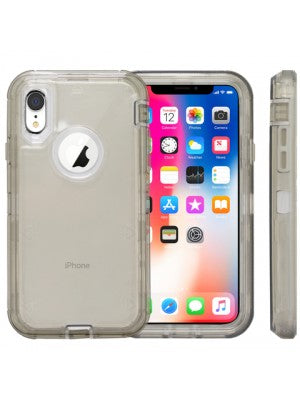 Apple IPhone XR Heavy Duty Full Protection Transparent Case-Solid