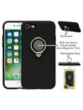 Apple IPhone 8/7/6 PLUS -Magnetic Phone Holder Car Mount Case w/Ring Kickstand