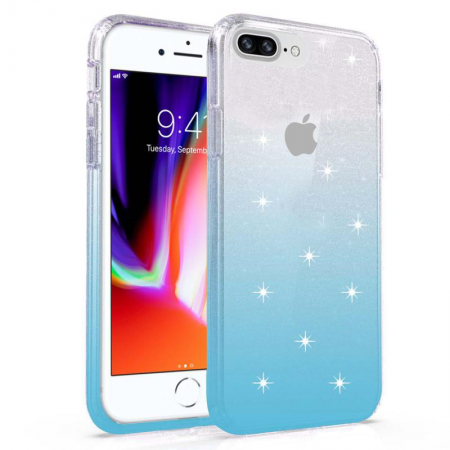 Apple IPhone 8/7/6 PLUS -OMBRE Heavy Duty Glitter Case