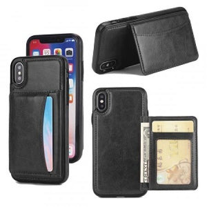 Apple IPhone Xs MAX Folio Flip Leather Wallet Case w/Credit Card Slots