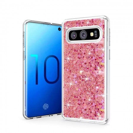 Samsung-Galaxy S10e-Liquid Glitter & Stars Case