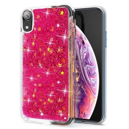 Apple IPhone XR Liquid Glitter & Stars Case