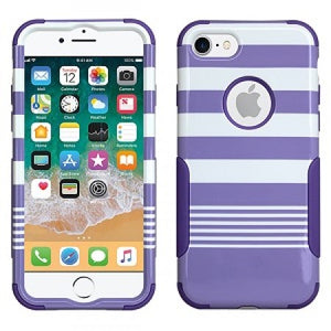 Apple IPhone 8/7/6 -Aries Striped Hybrid Case