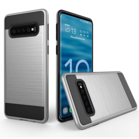 Samsung-Galaxy S10-Slim Brush Metal Case