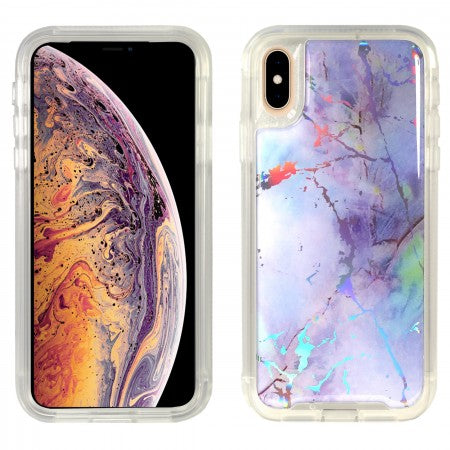 Apple IPhone X/Xs Heavy Duty Marbleized Protective Case