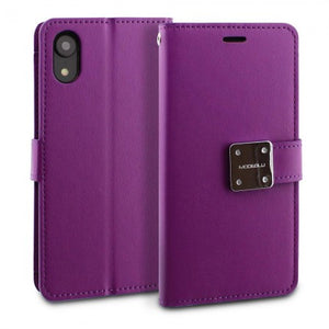 Apple IPhone XR ModeBlu 2-Pocket Wallet Case-Solid
