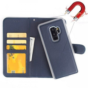 Samsung-Galaxy S9 PLUS-LUX Wallet w/Magnetic Detachable Case