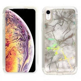 Apple IPhone XR Heavy Duty Marbleized Protective Case