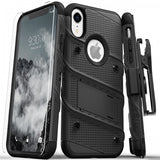 Apple IPhone XR Zizo Bolt Case w/Holster and Tempered Glass