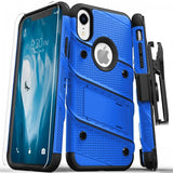 Apple IPhone XR Zizo Bolt Case w/Holster and Tempered Glass