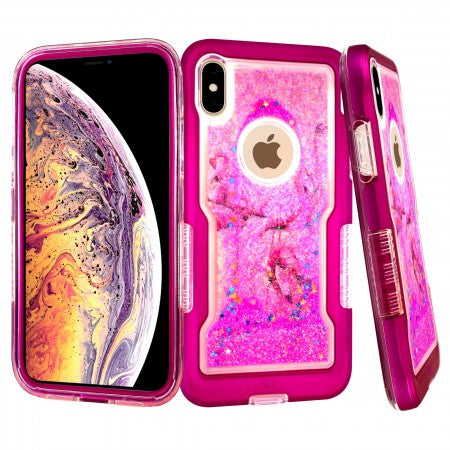 Apple IPhone Xs MAX Liquid Glitter Case-Designs