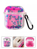 Air Pods Protective Case-Transparent Floating Glitter w/keychain
