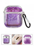 Air Pods Protective Case-Transparent Floating Glitter w/keychain