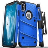 Apple IPhone Xs MAX Zizo Bolt Case w/Tempered Glass & Holster