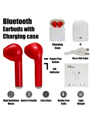 Wireless Twin Bluetooth Earphones w/Charging Case
