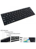Ultra-Slim Tiny Stainless Steel Bluetooth Keyboard for Tablet/Computer/Phone