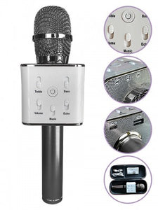 Wireless Multiuse Microphone, Bluetooth Speaker and Recording for IPhones/Androids