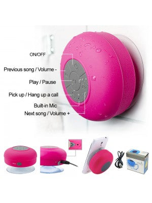 Colorful Waterproof Bluetooth Shower Speaker