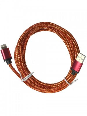 Bling Bling Nylon Braided USB Charging Cable-For IPhones-9 FT