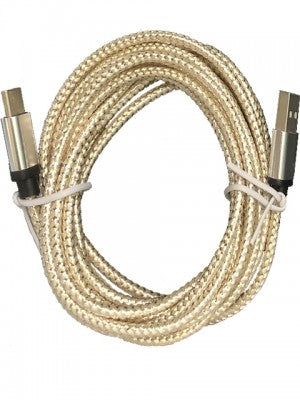Bling Bling Nylon Braided Fast USB Charging Cable-For Type C-9FT