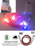 LED Visible Flowing Type-C USB Fast Charging Cable