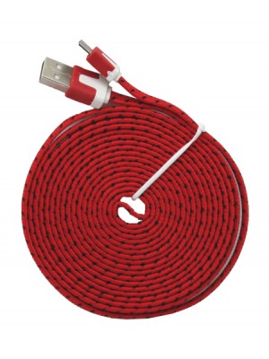 Extra-Long Nylon Corded Cable Micro USB For Android Products-9 FT