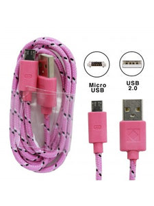 Woven Braided Cable For Android Products-3 FT