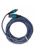 Bling Bling Nylon Braided Micro USB Cable-For Android Devices-9FT