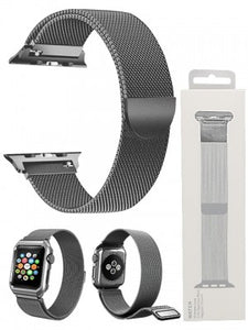 Apple Watch Band-Stainless Steel w/Magnetic Closure-For Series 4/3/2/1  42-44mm