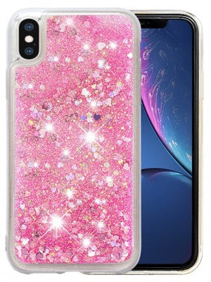 Apple IPhone X/Xs Floating Sparkle Glitter Protective TPU Case