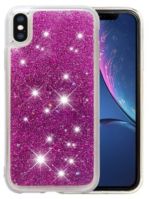 Apple IPhone X/Xs Floating Sparkle Glitter Protective TPU Case