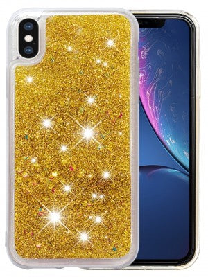 Apple IPhone X/Xs Floating Sparkle Glitter Protective TPU Case