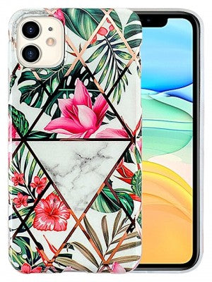 Apple IPhone 11 -Plating Flower Silicone Cases