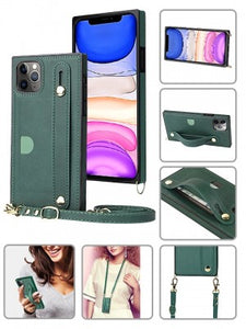 Apple IPhone 11 PRO MAX -Fashion Leather Case w/Card Slot & Wristlet