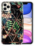 Apple IPhone 11 PRO MAX -Plating Flower Silicone Cases