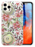 Apple IPhone 12/ 12 PRO -Plating FlowerSilicone Case w/Laser Effect