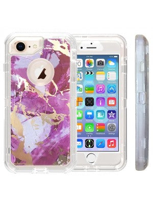 Apple IPhone 8/7/6/ SE(2020)- Heavy Duty Marbleized Protective Case
