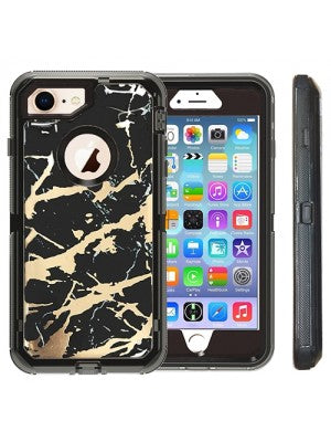 Apple IPhone 8/7/6/ SE(2020)- Heavy Duty Marbleized Protective Case