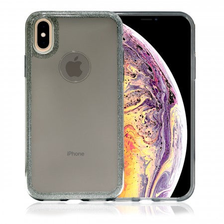 Apple IPhone Xs MAX -Hybrid TPU Glitter Bumper Case
