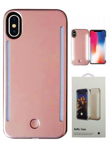 Apple IPhone X/Xs Dual Light Up(front & back) LED Illuminated Selfie Case