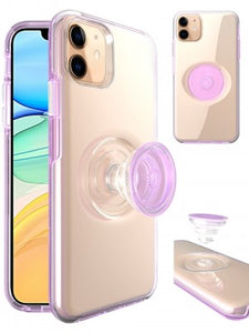 Apple IPhone 11 -Clear Soft TPU Case w/Kickstand