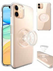 Apple IPhone 11 -Clear Soft TPU Case w/Kickstand